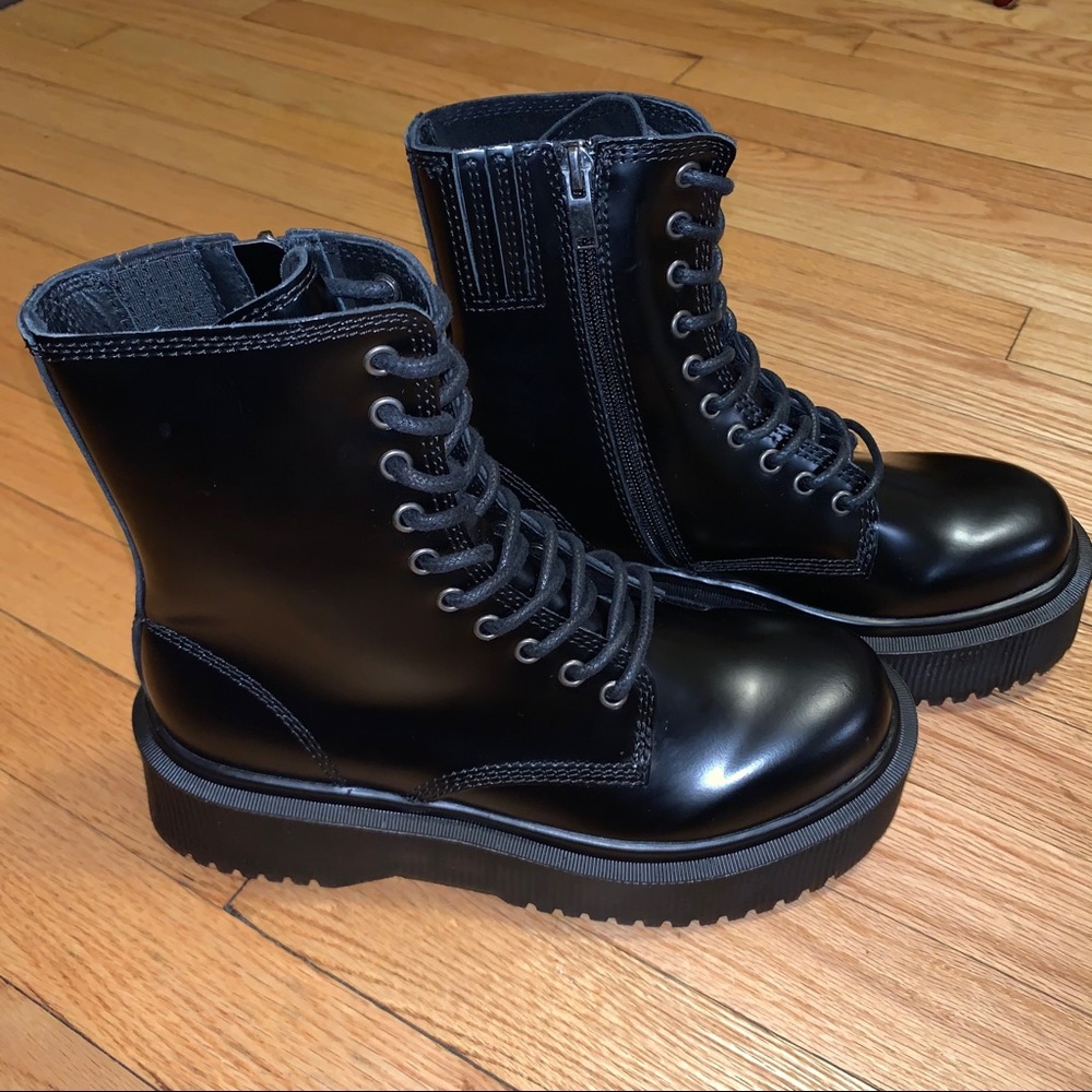 Jeffrey Campbell Sopas Platform Combat Boots